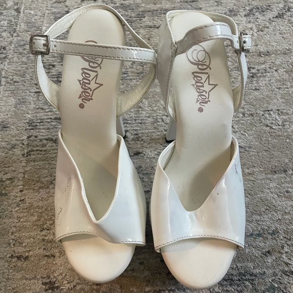 White Pleaser Heels - Picture 4 of 5